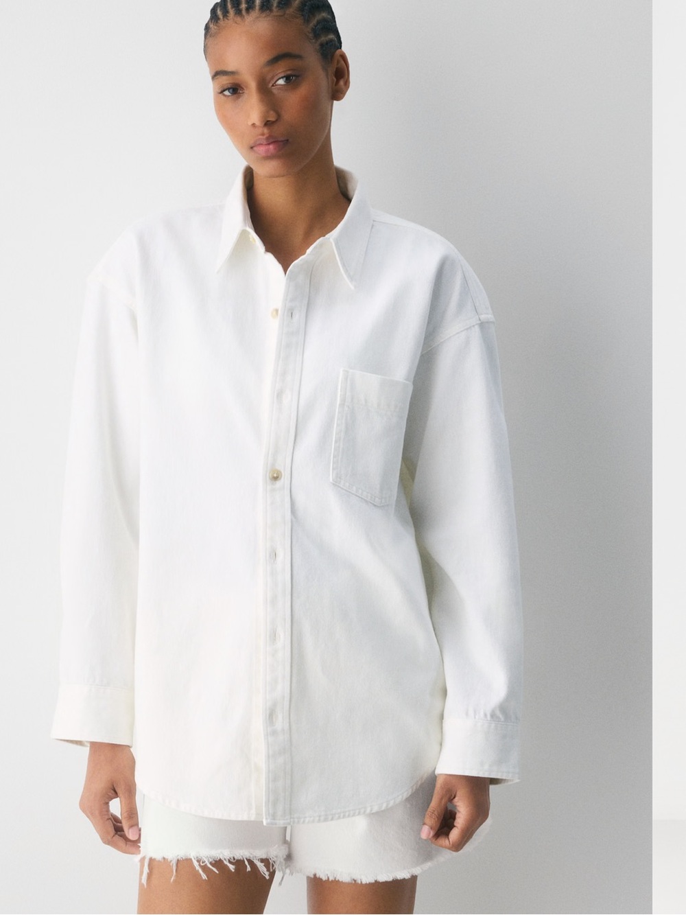 Aritzia Denim Forum 80s Comfy Denim Shirt